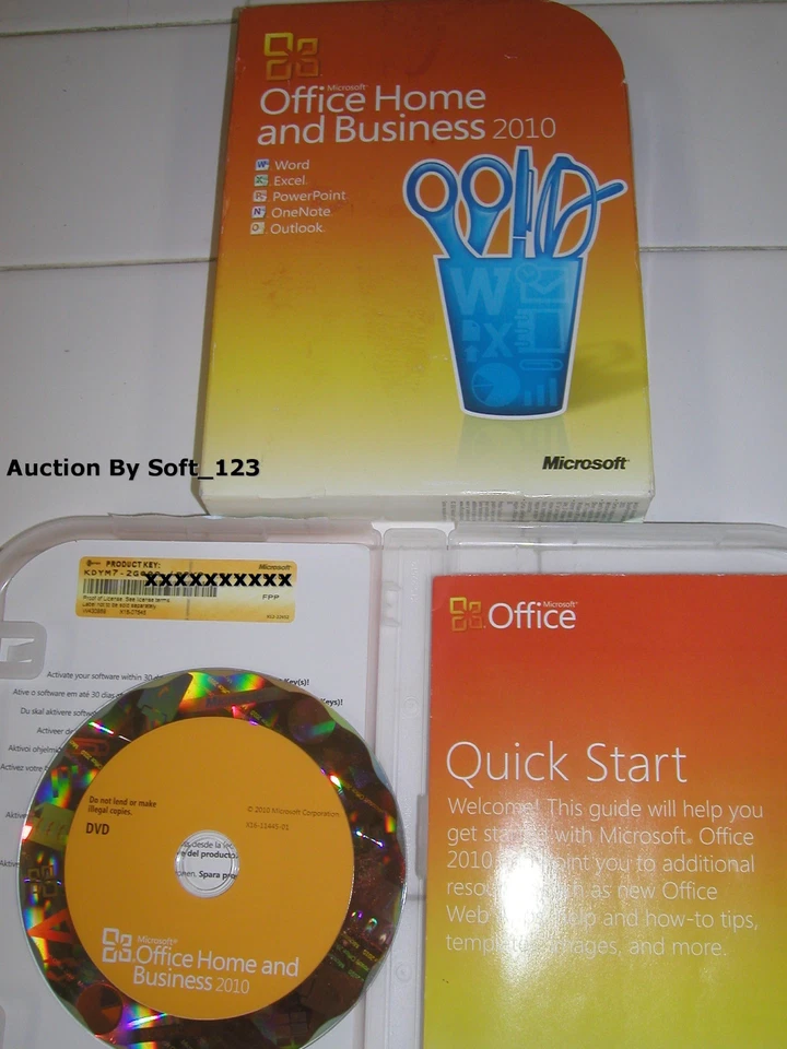Microsoft Office 2010 Home and Business Licensed For 2 PCs Full Retail Box - Image 2 of 3