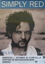 Simply Red - Hannover 1999 Rare Original Tourposter