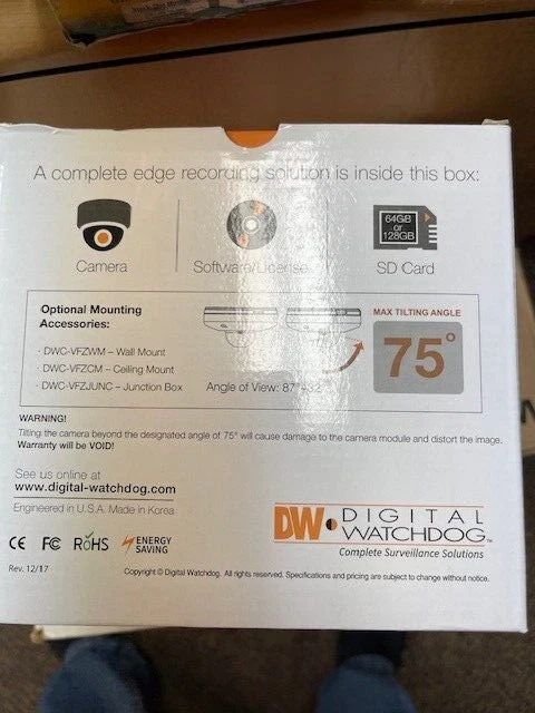 DWC-MV84WiAC Surface mount Dome IP Camera. 4MP. WDR. Smart iR 2.8-12MM - Image 3 of 4