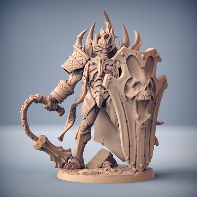 Ancient Undead Fighter Lich 100mm Resin Miniature - Artisan Guild | Fantasy D&D