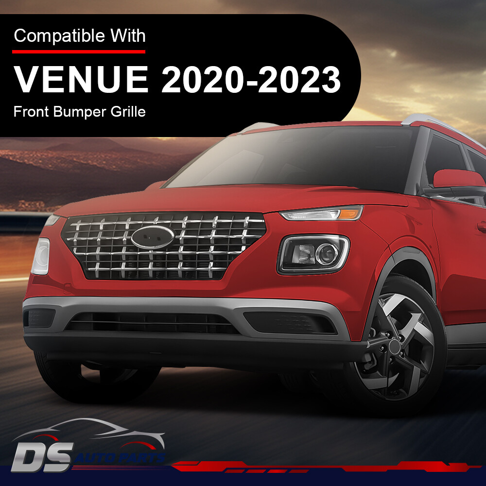 Front Bumper Radiator Grille W Chrome 86350K2010 Fit For 20-23 Hyundai Venue