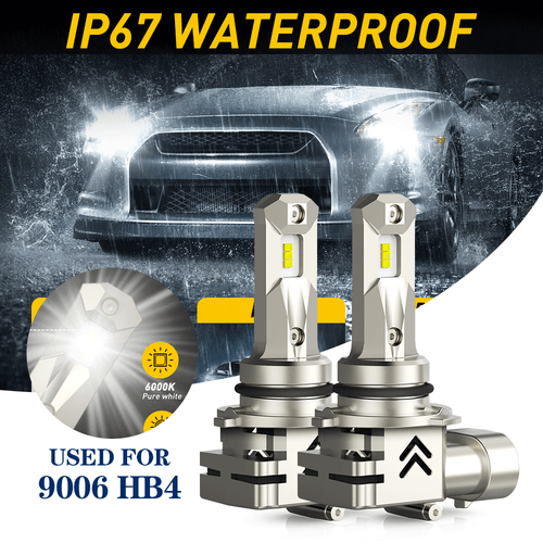 2x AUXITO HB4 9006 LED Headlight Bulb Low Beam Fog Light 12000LM 6000K White