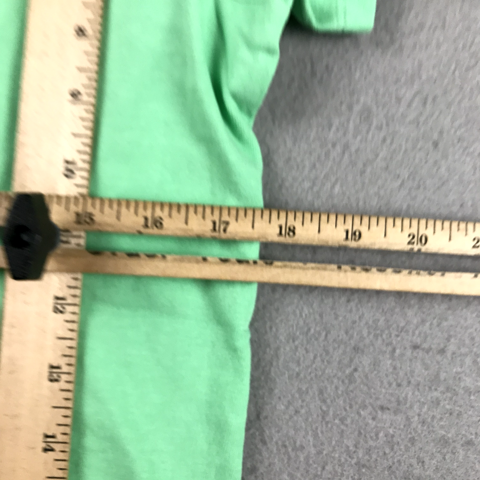 Life Is Good Shirt Womens Medium Green Crusher Short Sleeves Happy Hour