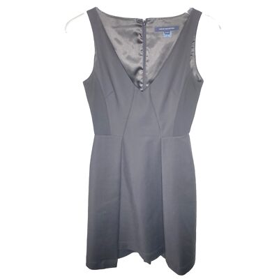 French Connection Black V neck Sleeveless A Line Dress Size 4