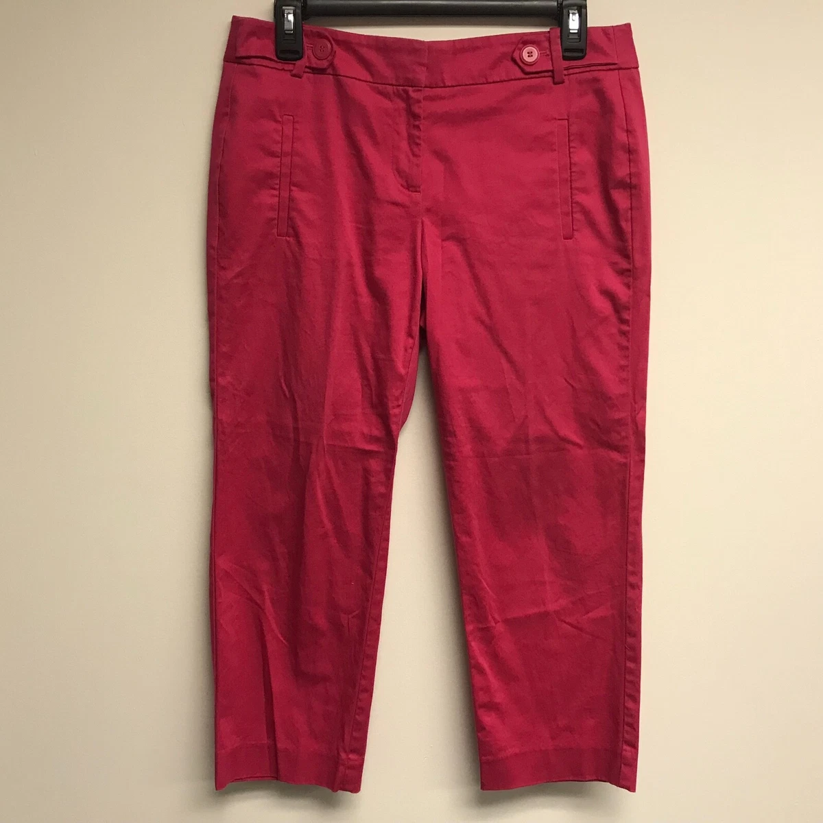 Ann Taylor Loft Women s Size 4 Original Ankle Pants Pink eBay