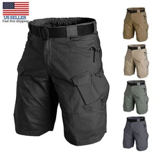Mens Summer Tactical Outdoor Cargo Short Quick Dry Work Half Pants Casual Shorts