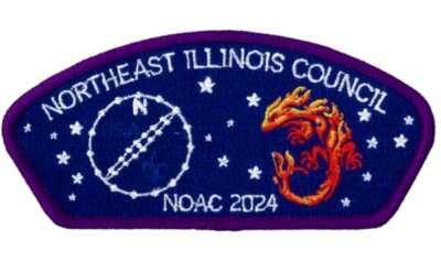 BSA NORTHEAST IL OA MA-KA-JA-WAN LODGE 40 NOAC 2024 DRAGON RAY BRADBURY ART CSP