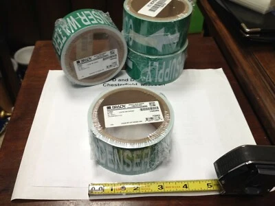 BRADY 73883, "Condenser Water Supply" Pipe Markers, 2" x 12", 8CPE9, USA Made