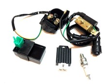 SOLENOID, SPARK PLUG, IGNITION COIL, REGULATOR, CDI 50CC -125CC DIRT BIKE ATV