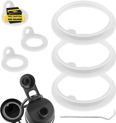 6Pcs Replacement Gaskets Compatible with TAKEYA Water Bottle, Leak-Proof Silicon