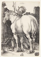 Poster Decoration.Home interior wall art design.Durer drawing.Horse.15109