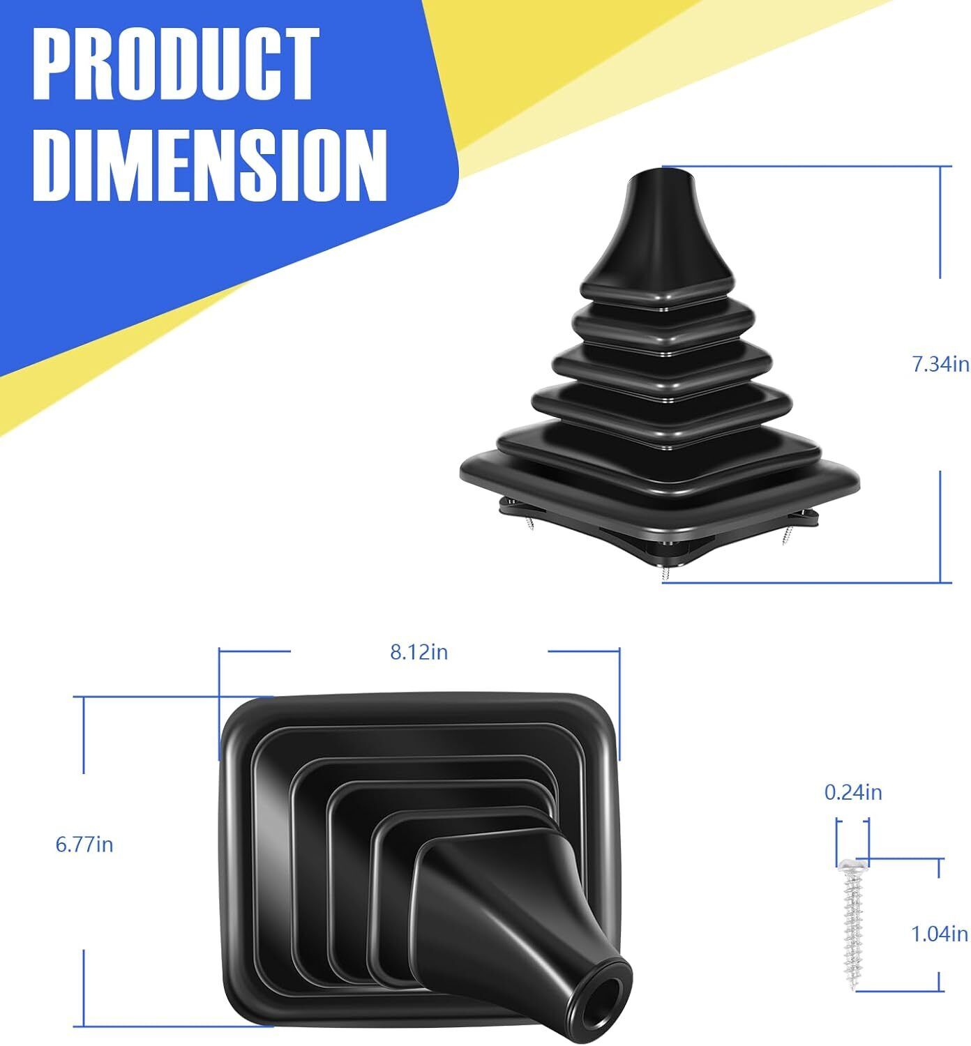 Manual Transmission Gear Shifter Knob Shift Boot For Ford Super Duty F81Z7277BB