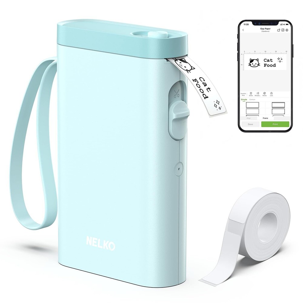 Bluetooth Label Maker P21 Wireless Mini Label Printer with Tape