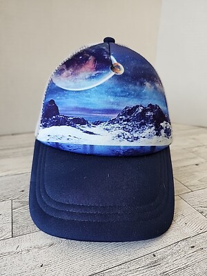 TurtleFur Turtle Fur Snapback Hat Blue scape Logo Baseball 