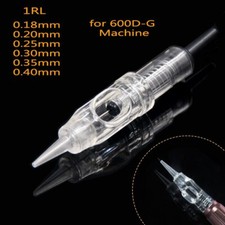 50pcs 1RL Cartridge Needles For 600D-G Agulhas Easy Click Tattoo Rotary Machine
