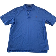 Polo Golf Ralph Lauren Solid Short Sleeve Polo Shirt Men's L Blue