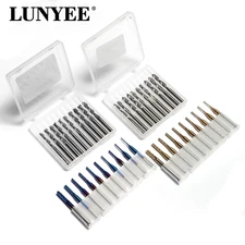 10pcs Carbide Milling Cutter 3.175 Shank For CNC Router Bits Engraving Acces