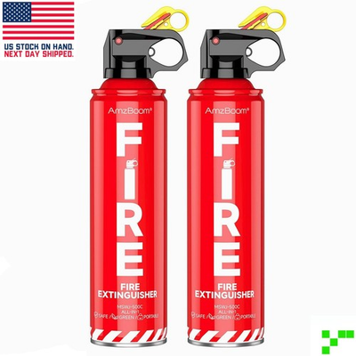 #ad 2 Pack Fire Extinguisher for Home Kitchen Car and Grill with Mounting Bracket $19.76