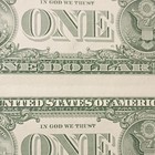 2003 UNCUT SHEET of 2 $1 Federal Reserve Notes Uncirculated AND CRISPY. — photo 6