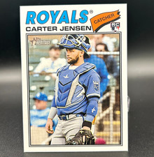 2026 Topps Heritage #199 CARTER JENSEN (RC) - Rookie Card Kansas City Royals