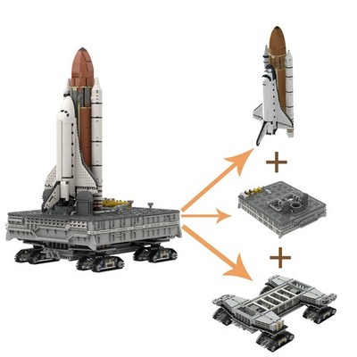 MOC Space Shuttle Launch Platform with Crawler-Transporter Vehicle Model