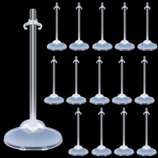 20Pcs Doll Stands Display Holders, Transparent Plastic Mini Doll Display Stan...
