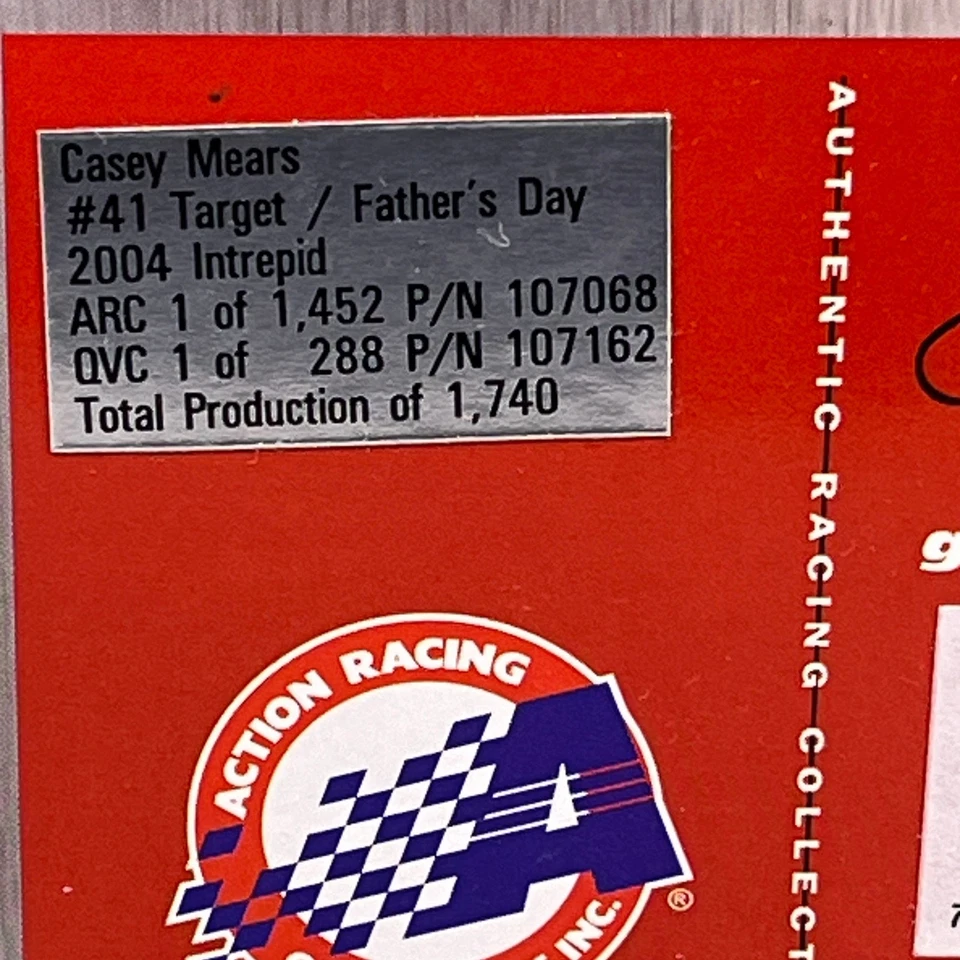 2004 Acción 1:24 Casey Mears #41 Target Día del Padre Dodge Intrepid Diecast Foto 2 de 4