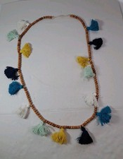 Beaded Garland with Tassels Wall Hanging Decor 62  Long