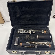 Vintage Noblet Paris Wood Clarinet Instrument Made in France with Carrying Case