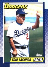 1990 Topps Tom Lasorda #669 Los Angeles Dodgers