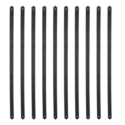 Myard 32-1/4 pollici robusto piatto ferro dritto ponte balaustre mobili - Foto 1 di 5