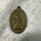St. Christopher & St. Raphael Protect Us Italy Oval Medal Pendant Charm — photo 2