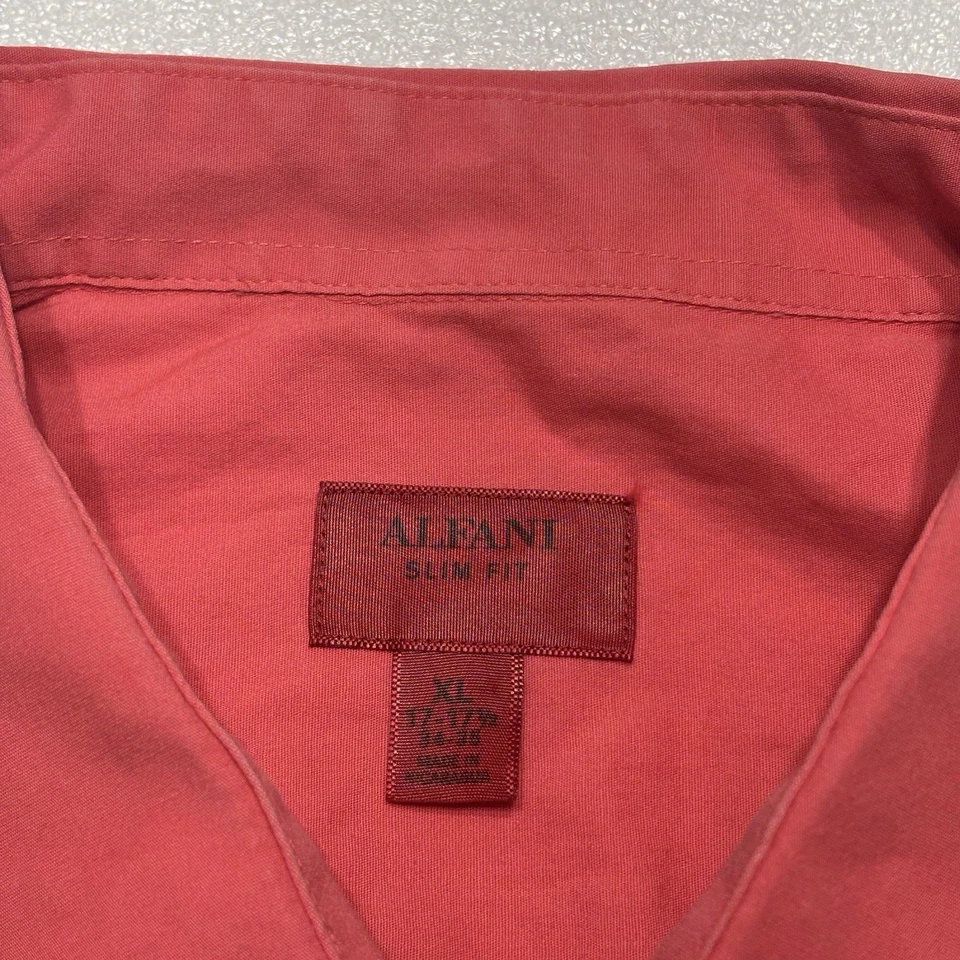 Alfani Slim Fit Talla: XL 17.5 34/35 Camisa Hombre Manga Larga (An x L) 25x30 Foto 3 de 4
