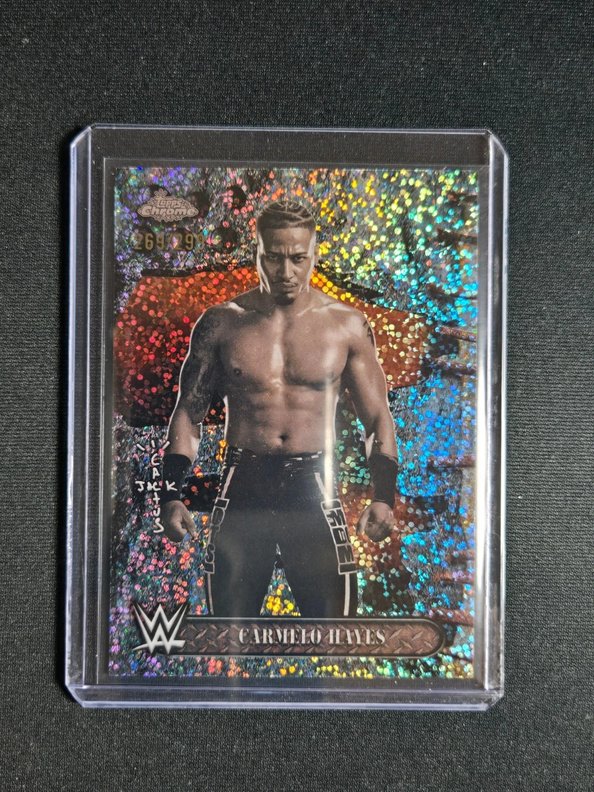 2025 Topps Chrome Cactus Jack WWE Carmelo Hayes /299