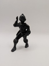 Vintage Spaceman Ajax Archer Figure Hard Plastic Marx Toys 1950's Small BLACK