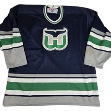 Vtg Hartford Whalers Ccm Jersey Nhl Air Knit Sz L 25.5x32 Vintage Vtg Hartford Whalers Ccm Jersey Nhl Air Knit Sz L 25.5x32 Vintage