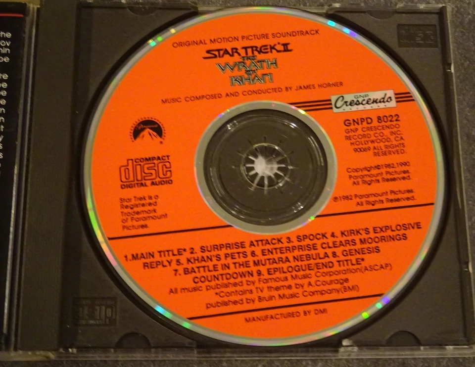 James Horner 'Star Trek II – The Wrath of Khan Original Motion Picture Soundtrac - Image 2 of 3