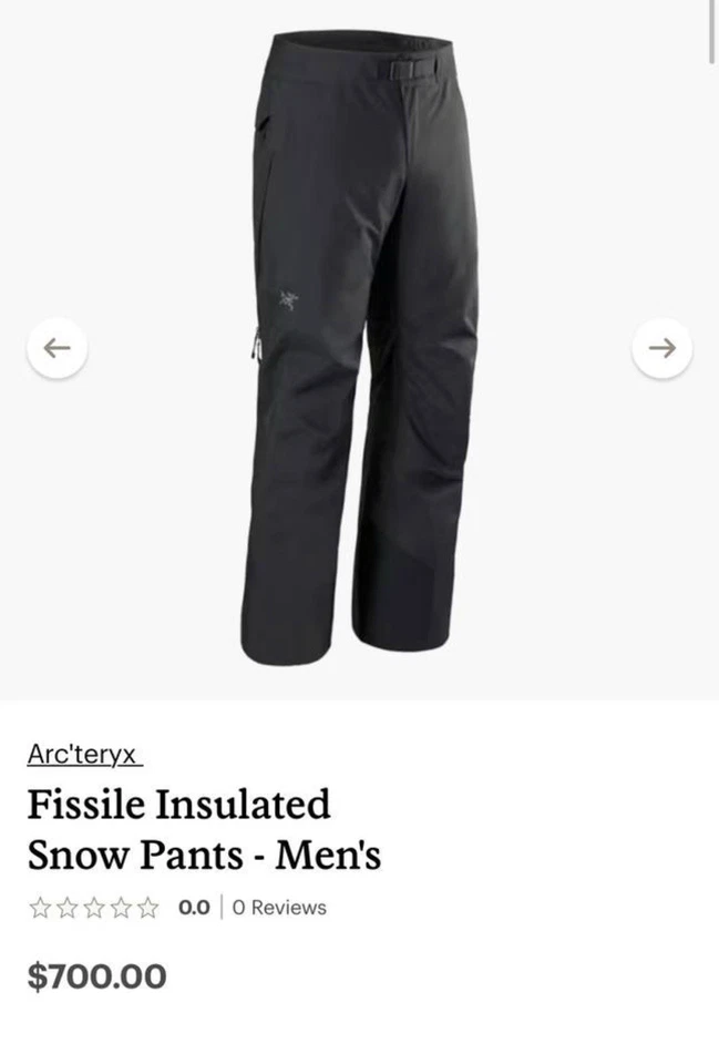 Brand New Black Arcteryx Snow pants - Image 2 of 2