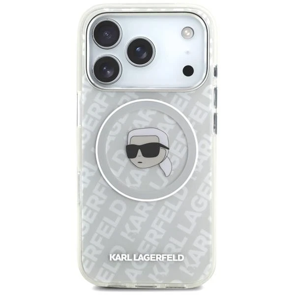 Case Karl Lagerfeld Magsafe IPHONE 17 Pro Plastica Figura Trasparente - Immagine 3 di 4