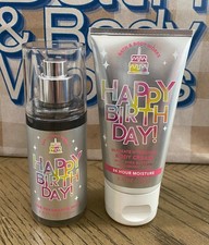 bath  body works Happy Birthday travel size fragrance mist  body cream set