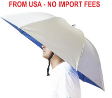 Umbrella Hat, 37 inch Fishing Umbrella Hat Hands Free Foldable UV Protection Umb