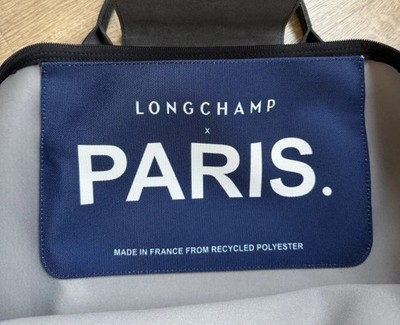 LONGCHAMP PARIS トートバッグ MADE IN FRANCE New Longchamp Paris Sac De Voyage Large Navy Blue Tote Airport