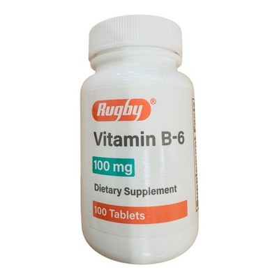 Rugby Vitamin B-6 100 mg tablets 100 count