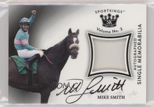 2021 Sportkings Volume 2 Single Memorabilia Black Mike Smith #AM-MS Auto 2b2