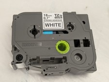 Brother TZe-S241 Extra Strength Adhesive Black Ink on White Tape 18 mm 0.7"