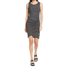 Treasure & Bond Ruched Side Sleeveless Dress Gray Size 3X NWOT $49 MSRP