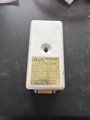 ACK A-30 Encoder as removed