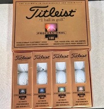 4 Sleeves Titleist Professional 100 New Old Stock Logo 12 Golf Balls