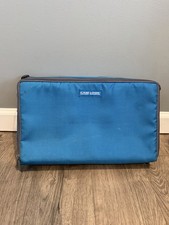 Case Logic Teal Blue Cassette Carrying Case Tape Storage Holder w/Removable Rack