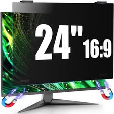 Magnetic Computer Privacy Screen Filter 24 Inch for Frameless Monitor Thin